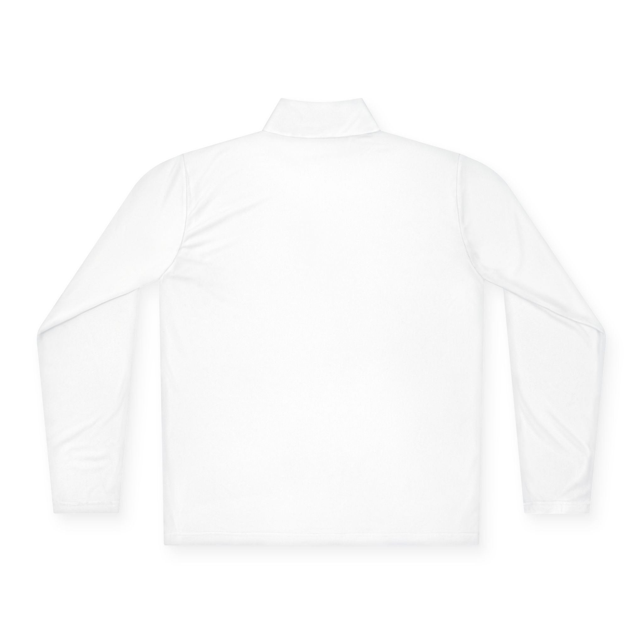 Quarter-Zip Pullover — Minimal Orange Bar Chest Logo