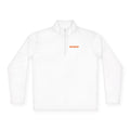 Quarter-Zip Pullover — Minimal Orange Bar Chest Logo