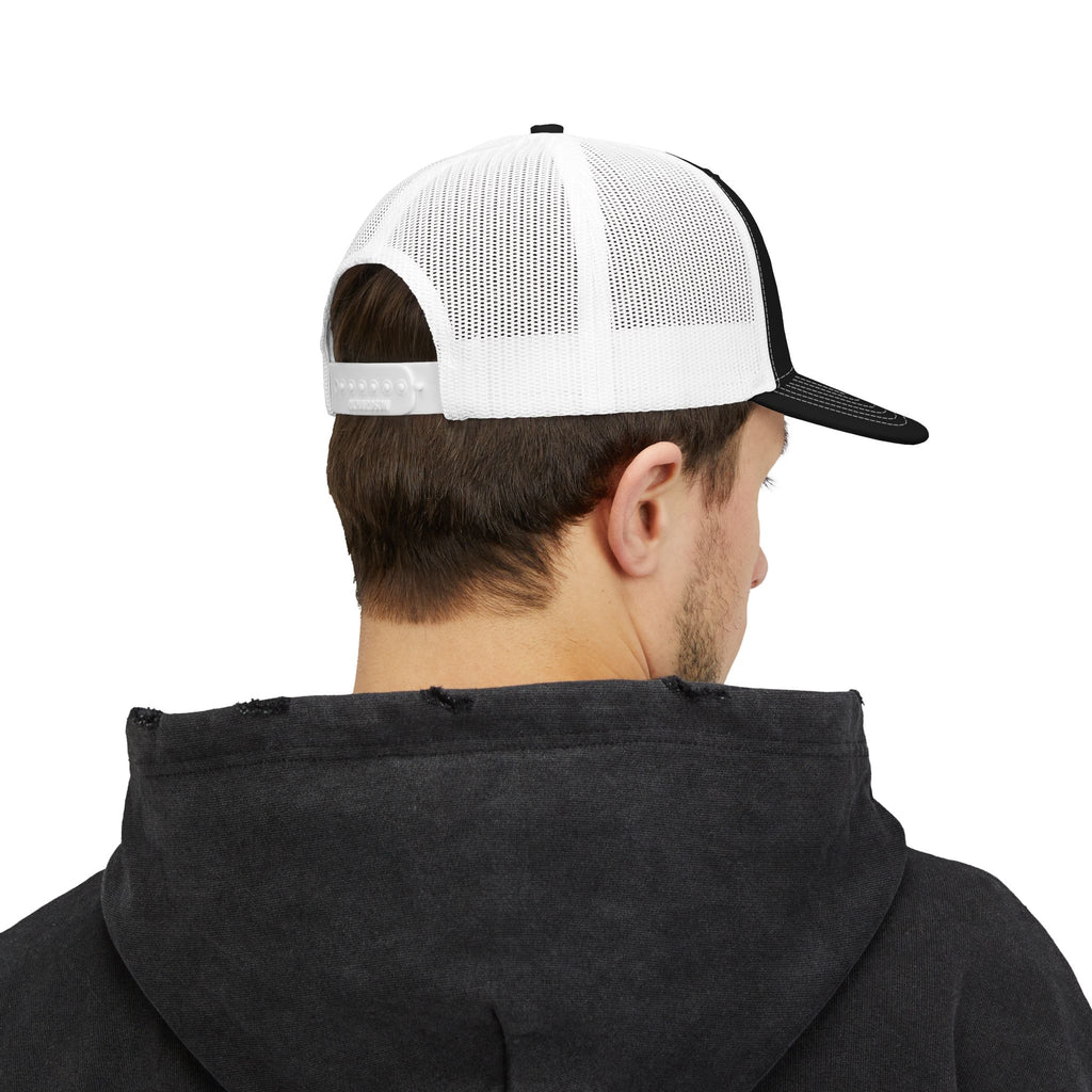 SPUDS Trucker Hat – Retro Orange Embroidered Snapback Cap